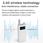Microfono wireless 2.4G per conferenze YWI22 trasmettitore e rice