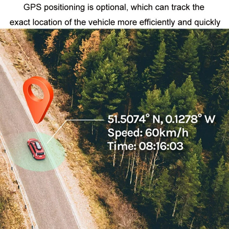 Visione notturna ad alta definizione 4K con registratore di guida di monitoraggio, Front And Rear, Single Front