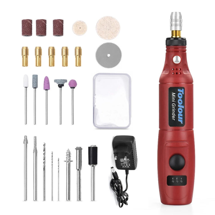 Mini smerigliatrice elettrica Micro penna per rettifica fai da te Piccoli utensili per intaglio, EU Plug Red, EU Plug Green, EU Plug Gray