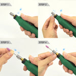 Mini smerigliatrice elettrica Micro penna per rettifica fai da te Piccoli utensili per intaglio, EU Plug Red, EU Plug Green, EU Plug Gray