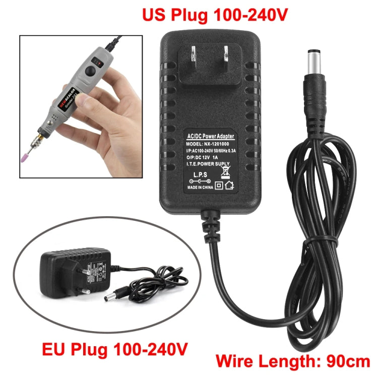 Mini smerigliatrice elettrica Micro penna per rettifica fai da te Piccoli utensili per intaglio, EU Plug Red, EU Plug Green, EU Plug Gray