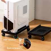 Supporto host per computer, telaio per desktop, base per vassoio mobile, rack di sollevamento con puleggia, Straight Wheel, Universal Wheel, Universal Wheel + Straight Wheel