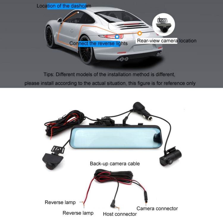 Auto HD WIFI Interconnesso Tripla Telecamera Registratore di Guida, With GPS, WIFI Interconnection, With Right Blind Spot System