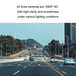 Auto HD WIFI Interconnesso Tripla Telecamera Registratore di Guida, With GPS, WIFI Interconnection, With Right Blind Spot System