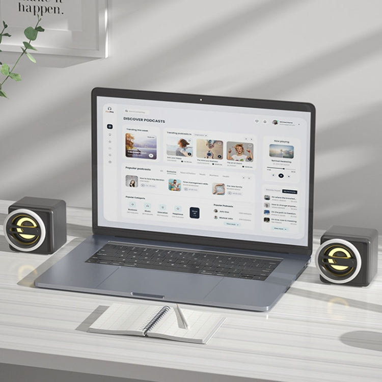 K1 Mini Desktop Computer Altoparlanti cablati Altoparlante subwoofer USB, Standard Edition White, Standard Edition Black, Standard Edition Light Blue, Standard Edition Purple, Light Edition White, Light Edition Black, Light Edition Light Blue          ...