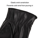 Guanti da uomo in pelle autunno inverno PU velluto caldo equitazione guida touchscreen guanti, Average