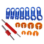 Set di strumenti per la rimozione del tubo dell'aria condizionata dell'auto Strumento per la rimozione rapida del tubo del carburante, 16pcs /Box