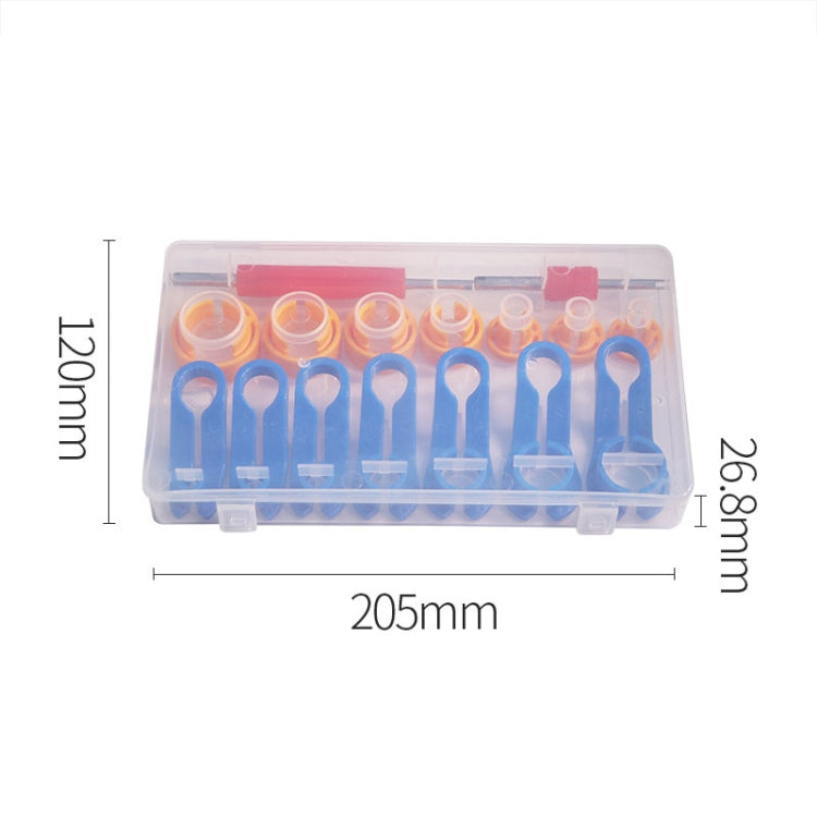 Set di strumenti per la rimozione del tubo dell'aria condizionata dell'auto Strumento per la rimozione rapida del tubo del carburante, 16pcs /Box