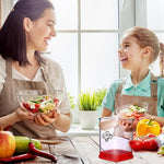 Affettatrice multifunzionale per frutta e verdura da cucina per uso domestico con piastra di spinta
