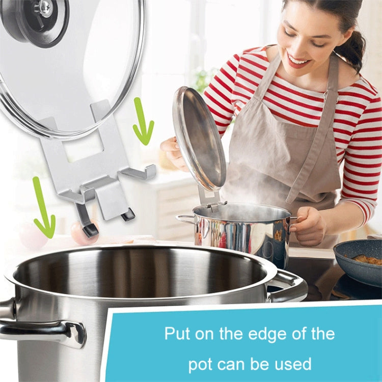 Portacoperchi per pentole in acciaio inossidabile per uso domestico con guarnizione in silicone Portacoperchi da cucina