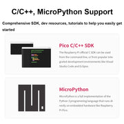 Scheda MCU Waveshare Pico-Like basata su Raspberry Pi RP2040, Zero, Zero-M