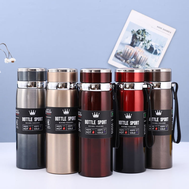 Tazza isolata in acciaio inossidabile 316, grande capacità, thermos sottovuoto, portatile, per auto, bottiglia d'acqua isolata, 800ml, 1000ml