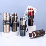 Tazza isolata in acciaio inossidabile 316, grande capacità, thermos sottovuoto, portatile, per auto, bottiglia d'acqua isolata, 800ml, 1000ml