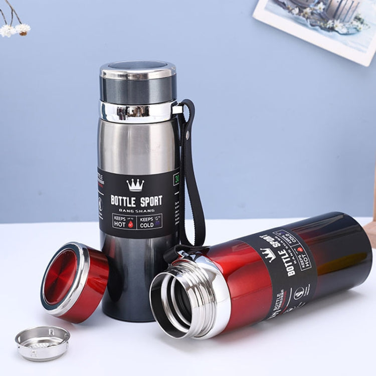 Tazza isolata in acciaio inossidabile 316, grande capacità, thermos sottovuoto, portatile, per auto, bottiglia d'acqua isolata, 800ml, 1000ml