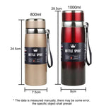 Tazza isolata in acciaio inossidabile 316, grande capacità, thermos sottovuoto, portatile, per auto, bottiglia d'acqua isolata, 800ml, 1000ml