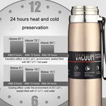 Tazza isolata in acciaio inossidabile 316, grande capacità, thermos sottovuoto, portatile, per auto, bottiglia d'acqua isolata, 800ml, 1000ml