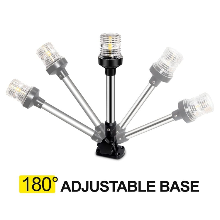 Luce di ancoraggio per yacht regolabile a LED, fanale posteriore completo, 6 inch, 12 inch