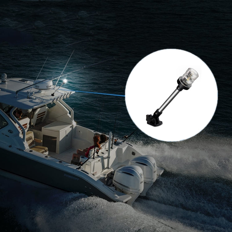 Luce di ancoraggio per yacht regolabile a LED, fanale posteriore completo, 6 inch, 12 inch