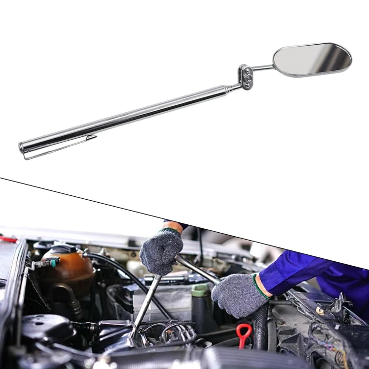 Specchio di ispezione telescopico pieghevole universale per auto, endoscopio per ispezione sottoscocca, Oval