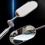 Specchio di ispezione telescopico pieghevole universale per auto, endoscopio per ispezione sottoscocca, Oval
