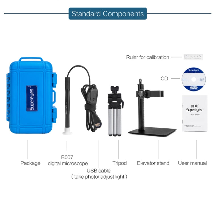 Microscopio elettronico USB 500x per circuiti stampati Supereyes
