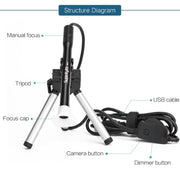 Microscopio elettronico per la riparazione di circuiti stampati Supereyes 500x HD USB