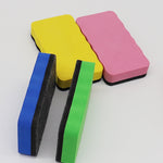 2 pezzi/confezione gomma per lavagna magnetica in feltro EVA con bordo ondulato rettangolare, 10,2x5,5x2 cm