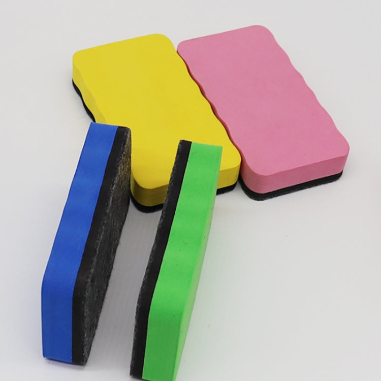 2 pezzi/confezione gomma per lavagna magnetica in feltro EVA con bordo ondulato rettangolare, 10,2x5,5x2 cm