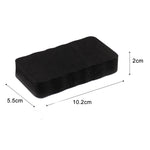 2 pezzi/confezione gomma per lavagna magnetica in feltro EVA con bordo ondulato rettangolare, 10,2x5,5x2 cm