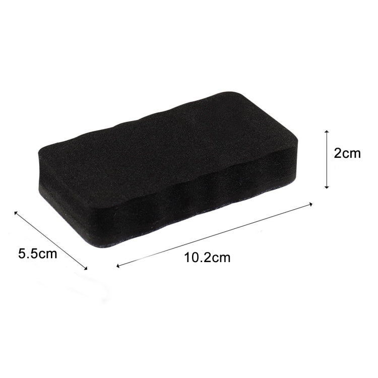 2 pezzi/confezione gomma per lavagna magnetica in feltro EVA con bordo ondulato rettangolare, 10,2x5,5x2 cm