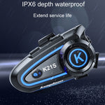 Casco motociclista KUQIBAO K21S con interfono Bluetooth