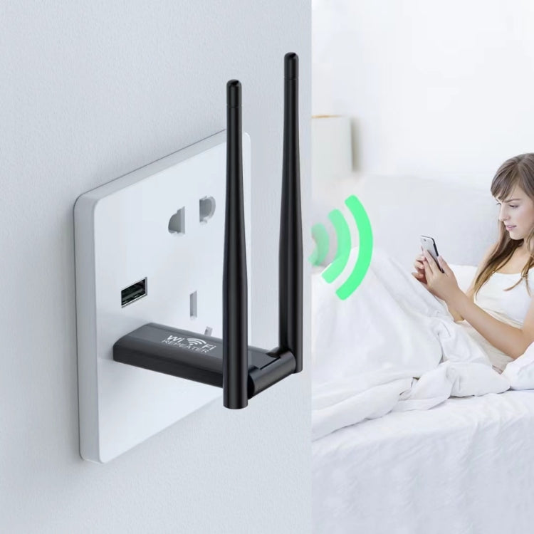 Amplificatore di segnale WiFi alimentato tramite USB tramite estensione del router wireless a parete, USB Powered