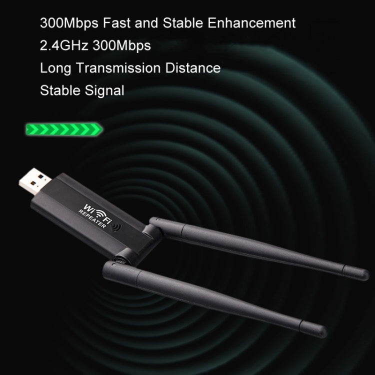 Amplificatore di segnale WiFi alimentato tramite USB tramite estensione del router wireless a parete, USB Powered