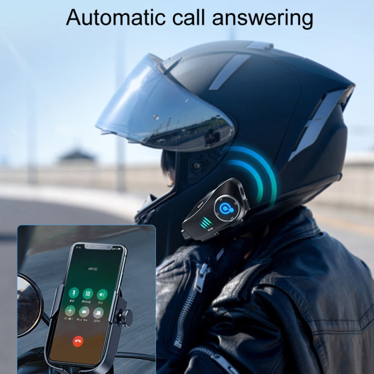 KUQIBAO Q28 Casco da motociclista con registratore Bluetooth