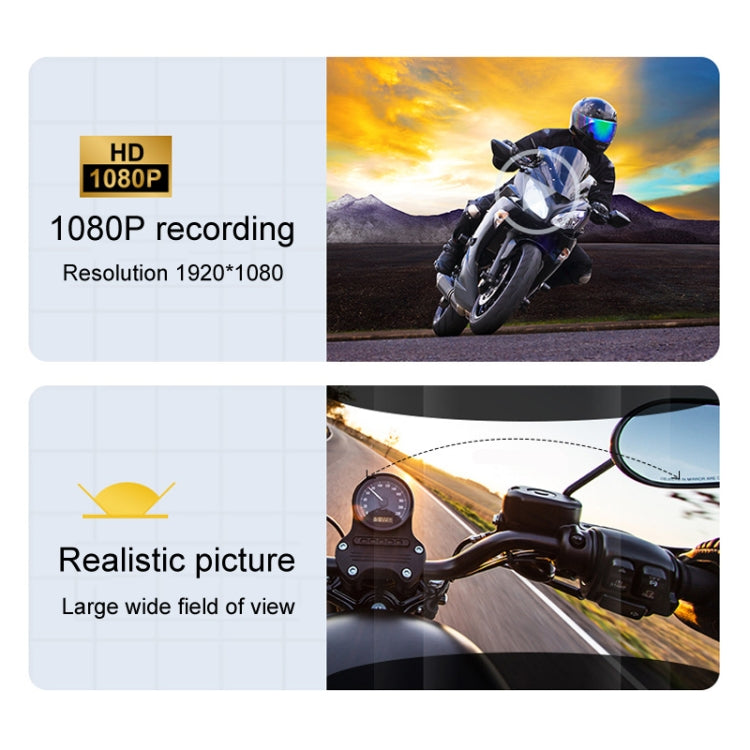KUQIBAO Q28 Casco da motociclista con registratore Bluetooth