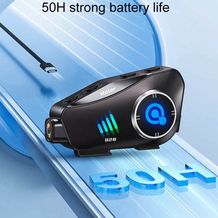 KUQIBAO Q28 Casco da motociclista con registratore Bluetooth