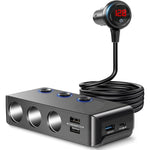 Accendisigari per auto 7 in 1 con ricarica rapida QC3.0/PD con display, TR30P