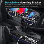 Accendisigari per auto 7 in 1 con ricarica rapida QC3.0/PD con display, TR30P