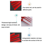 Strumento di rimozione dei blocchi appiccicosi dei pneumatici per automobili con raschietto multifunzione Raschietto per riparazione pneumatici, 4pcs /Set Scraper