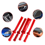 Strumento di rimozione dei blocchi appiccicosi dei pneumatici per automobili con raschietto multifunzione Raschietto per riparazione pneumatici, 4pcs /Set Scraper