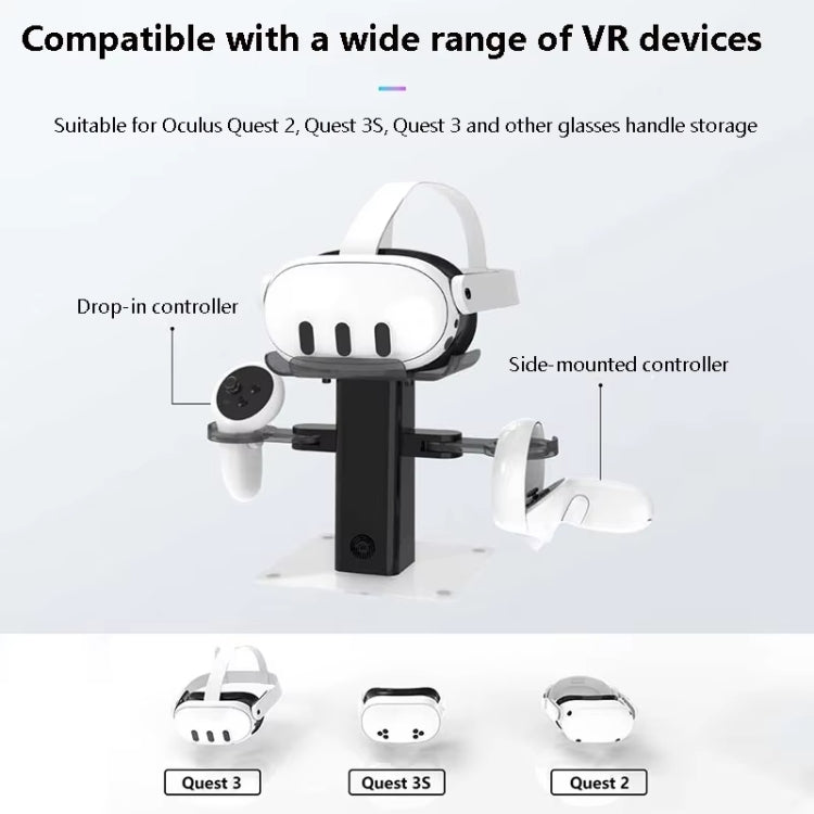 Supporto ricarica VR con luce RGB per Meta Quest e Pico