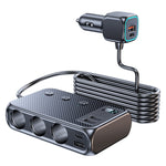 C29 9 in 1 accendisigari per auto caricabatterie rapido potente con display di tensione, C29