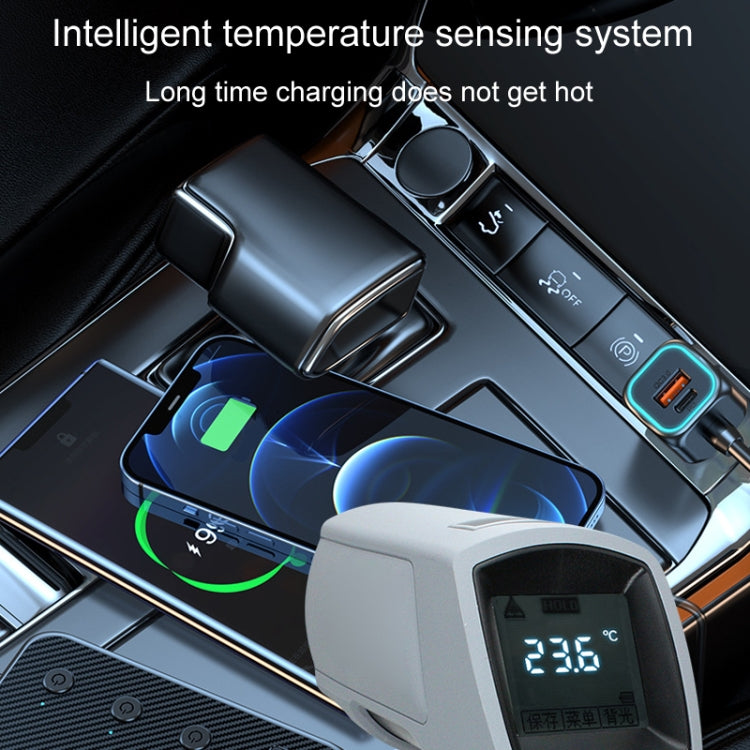 C29 9 in 1 accendisigari per auto caricabatterie rapido potente con display di tensione, C29