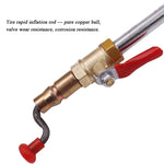 Asta di gonfiaggio rapido a manovella per pneumatici per auto Asta di riempimento aria universale, Without Meter, With Meter