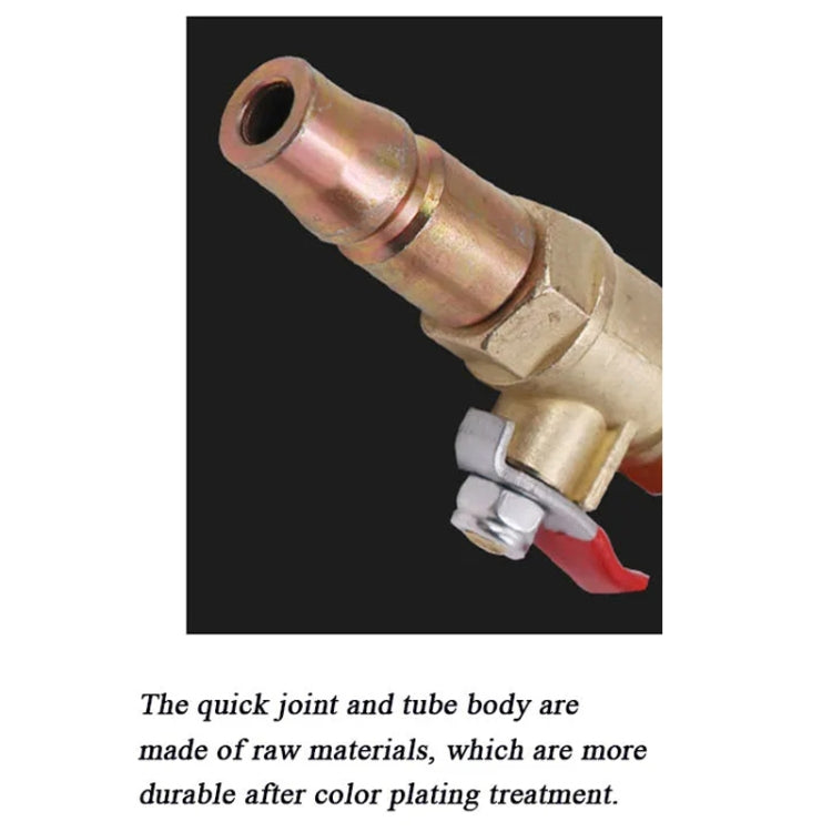 Asta di gonfiaggio rapido a manovella per pneumatici per auto Asta di riempimento aria universale, Without Meter, With Meter