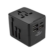 Adattatore da viaggio universale internazionale con 3 USB e 1 USB-C/Type-C, HHT520 Black, HHT520  White