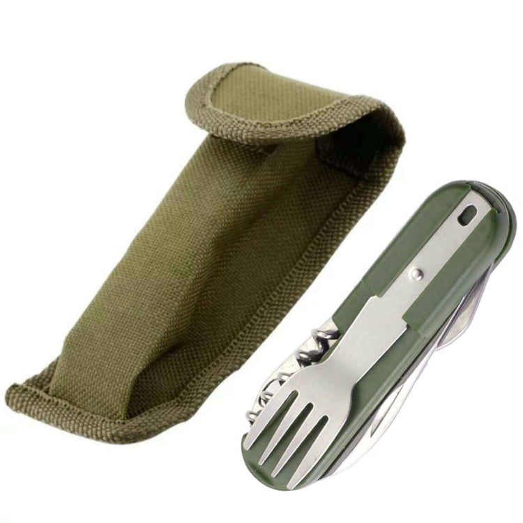SY-FT008 7 in 1 Multifunzionale Campeggio Esterno Portatile Pieghevole Stoviglie Combinazione