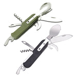 SY-FT008 7 in 1 Multifunzionale Campeggio Esterno Portatile Pieghevole Stoviglie Combinazione