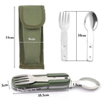 SY-FT008 7 in 1 Multifunzionale Campeggio Esterno Portatile Pieghevole Stoviglie Combinazione