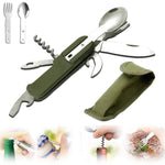 SY-FT008 7 in 1 Multifunzionale Campeggio Esterno Portatile Pieghevole Stoviglie Combinazione
